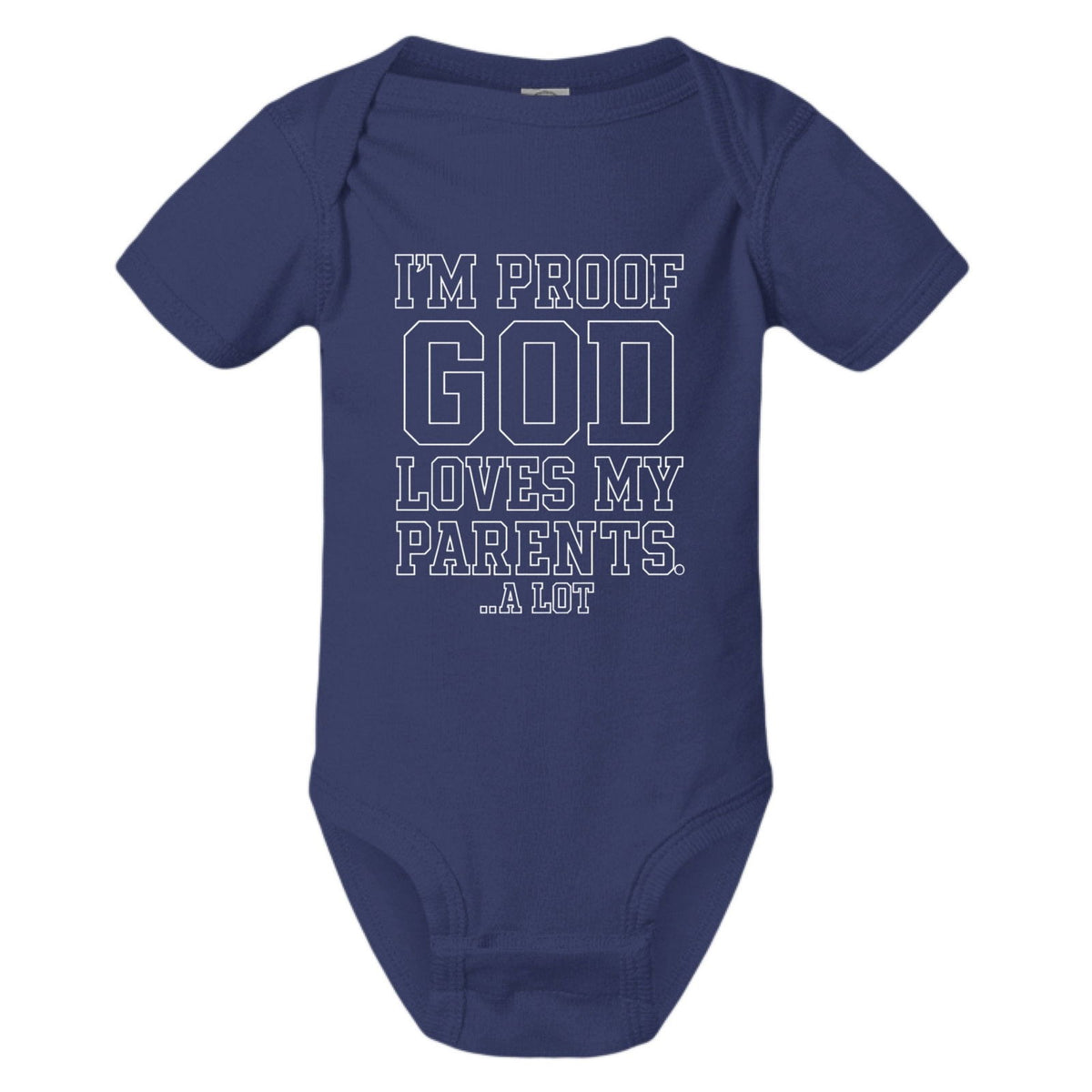 I'm Proof He Loves My Parents Christian Baby Jumpsuit - ClaimedbyGodDesigns
