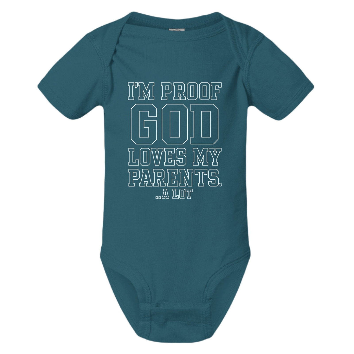 I'm Proof He Loves My Parents Christian Baby Jumpsuit - ClaimedbyGodDesigns