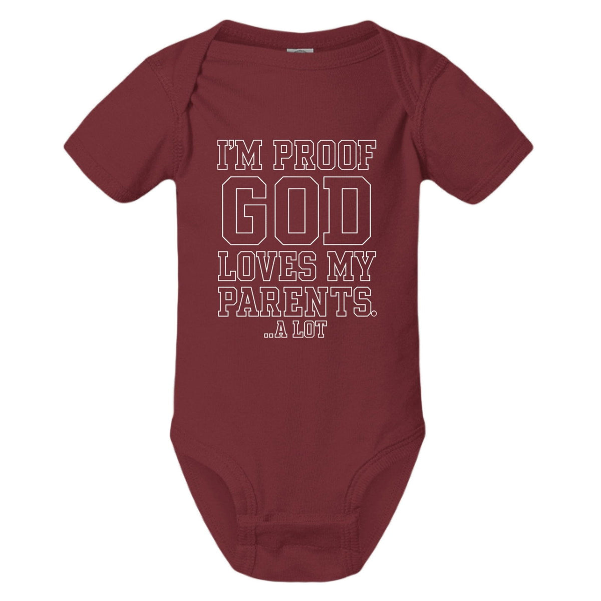 I'm Proof He Loves My Parents Christian Baby Jumpsuit - ClaimedbyGodDesigns
