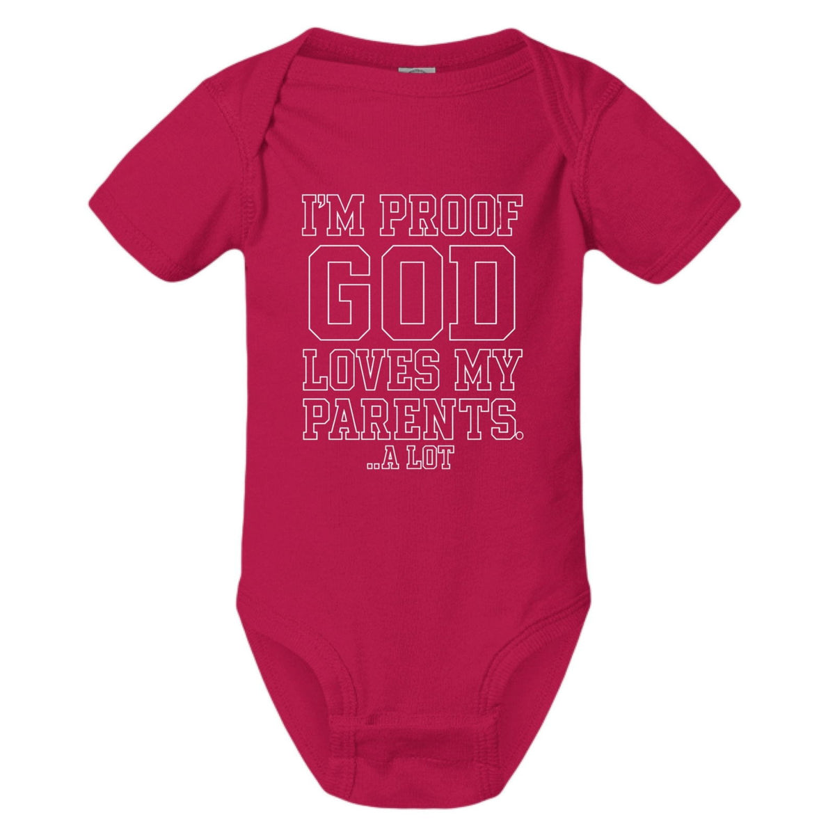I'm Proof He Loves My Parents Christian Baby Jumpsuit - ClaimedbyGodDesigns