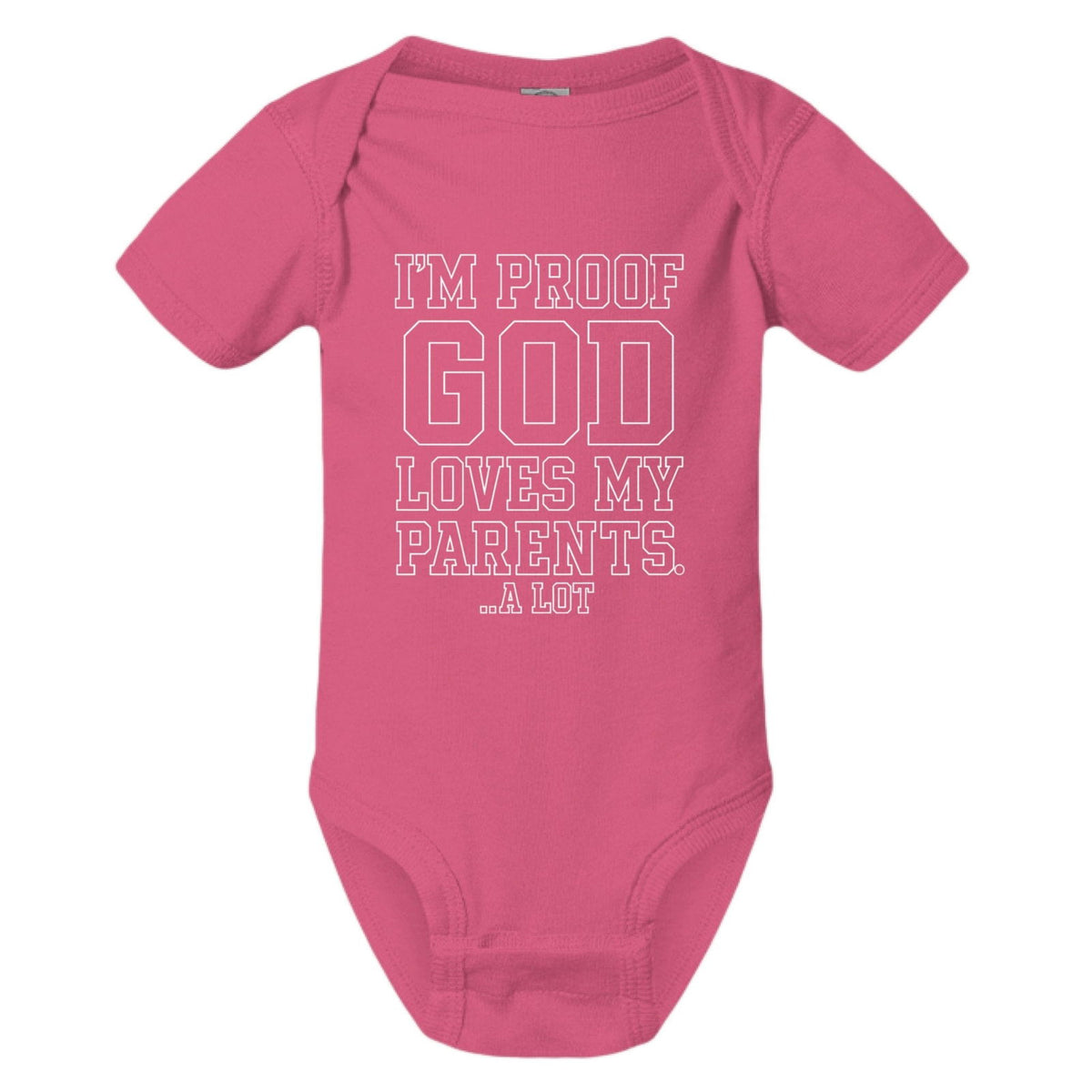 I'm Proof He Loves My Parents Christian Baby Jumpsuit - ClaimedbyGodDesigns