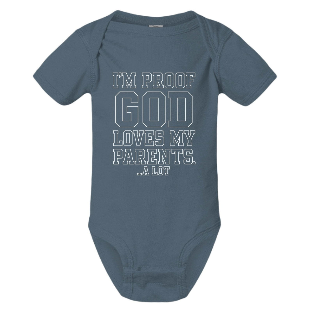 I'm Proof He Loves My Parents Christian Baby Jumpsuit - ClaimedbyGodDesigns
