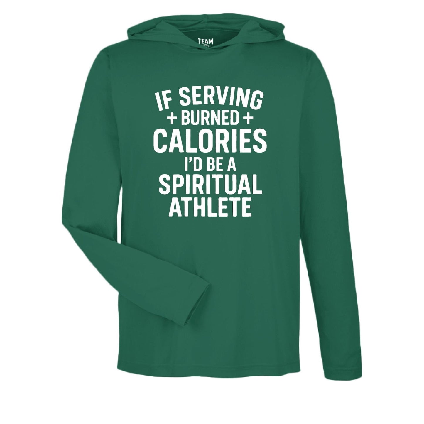 If Serving Burned Calories Unisex Christian Gym Pullover Hooded Sweatshirt - ClaimedbyGodDesigns