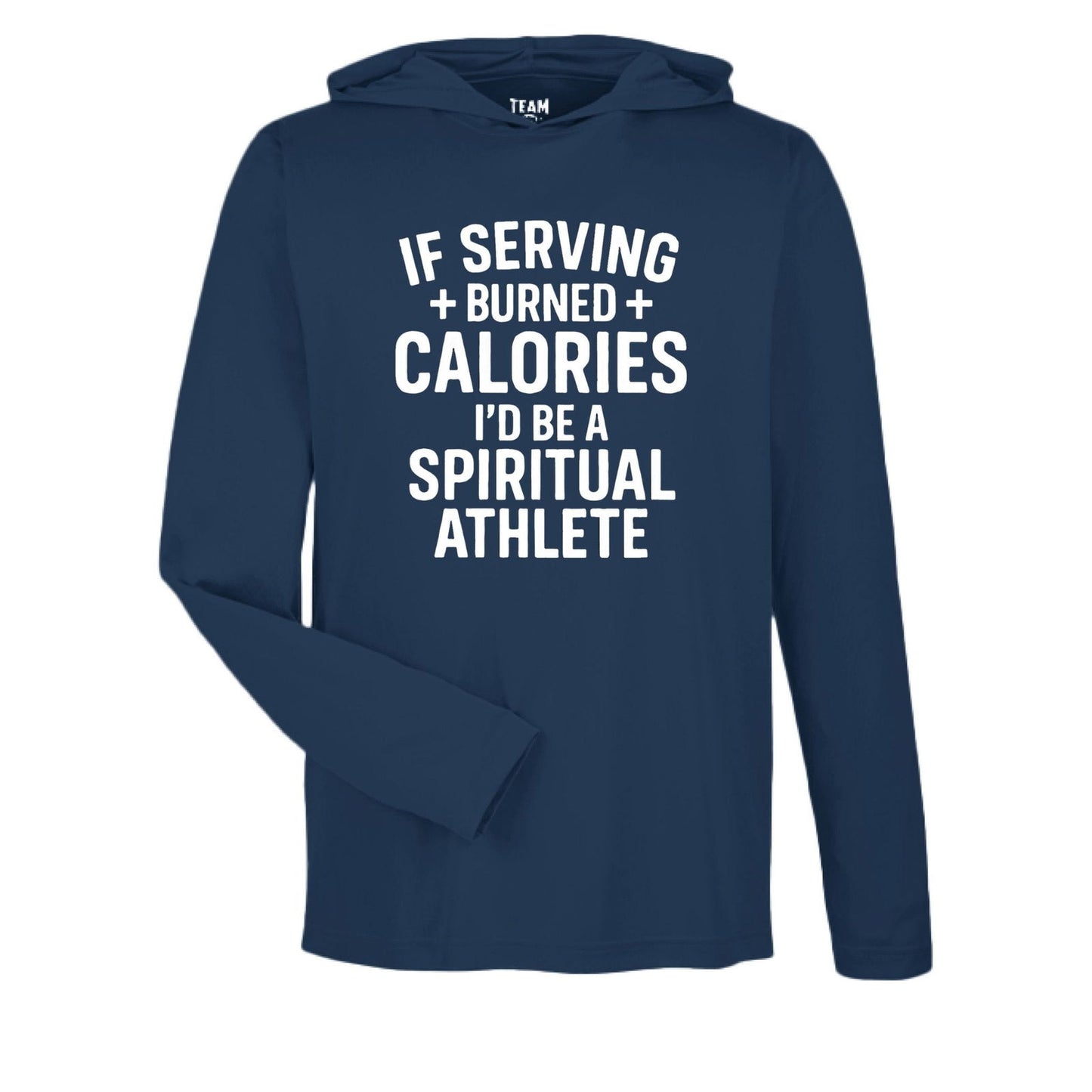 If Serving Burned Calories Unisex Christian Gym Pullover Hooded Sweatshirt - ClaimedbyGodDesigns