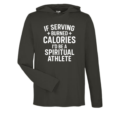 If Serving Burned Calories Unisex Christian Gym Pullover Hooded Sweatshirt - ClaimedbyGodDesigns