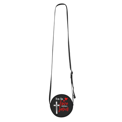 Im In Love With Him Christian Kids PU Small Round Bag Children Purse - ClaimedbyGodDesigns