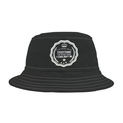 In Christ I Am Everything The World Said I Couldn't Be Christian Bucket Hat (AOP) - ClaimedbyGodDesigns