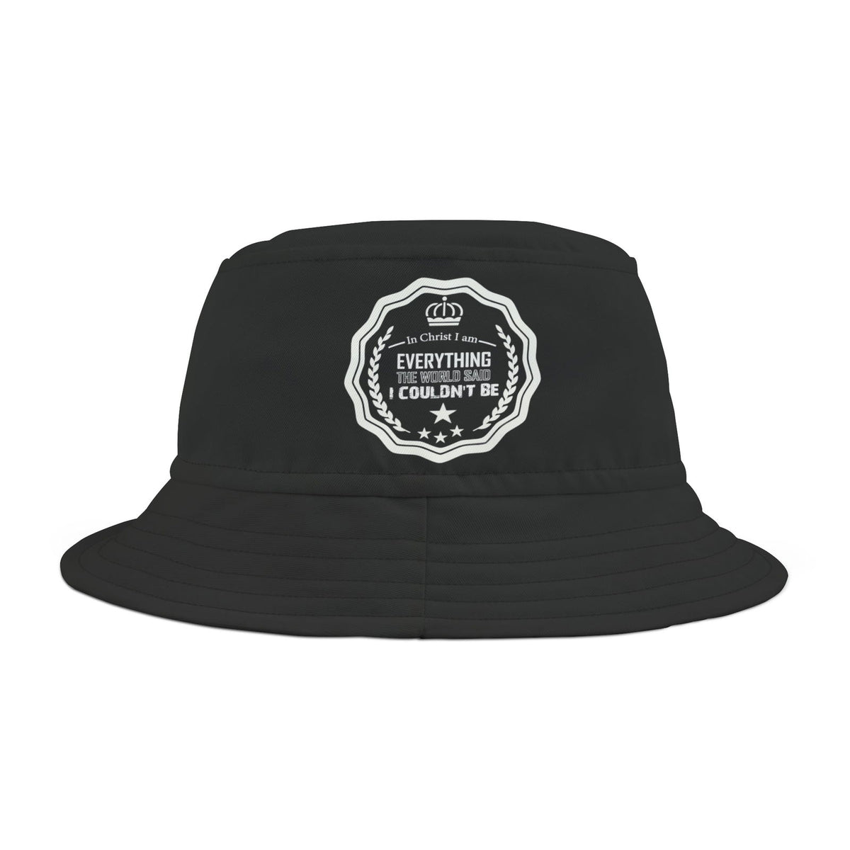 In Christ I Am Everything The World Said I Couldn't Be Christian Bucket Hat (AOP) - ClaimedbyGodDesigns