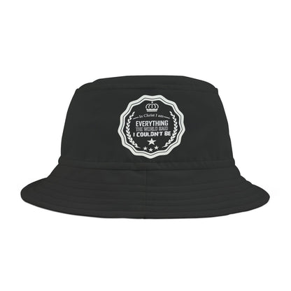 In Christ I Am Everything The World Said I Couldn't Be Christian Bucket Hat (AOP) - ClaimedbyGodDesigns