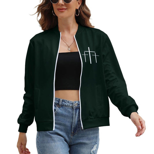 In Christ I Am Made New Christian Women's Zipper Jacket - ClaimedbyGodDesigns