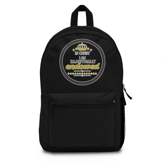 In Christ I Am Majestically Endowed Backpack - ClaimedbyGodDesigns