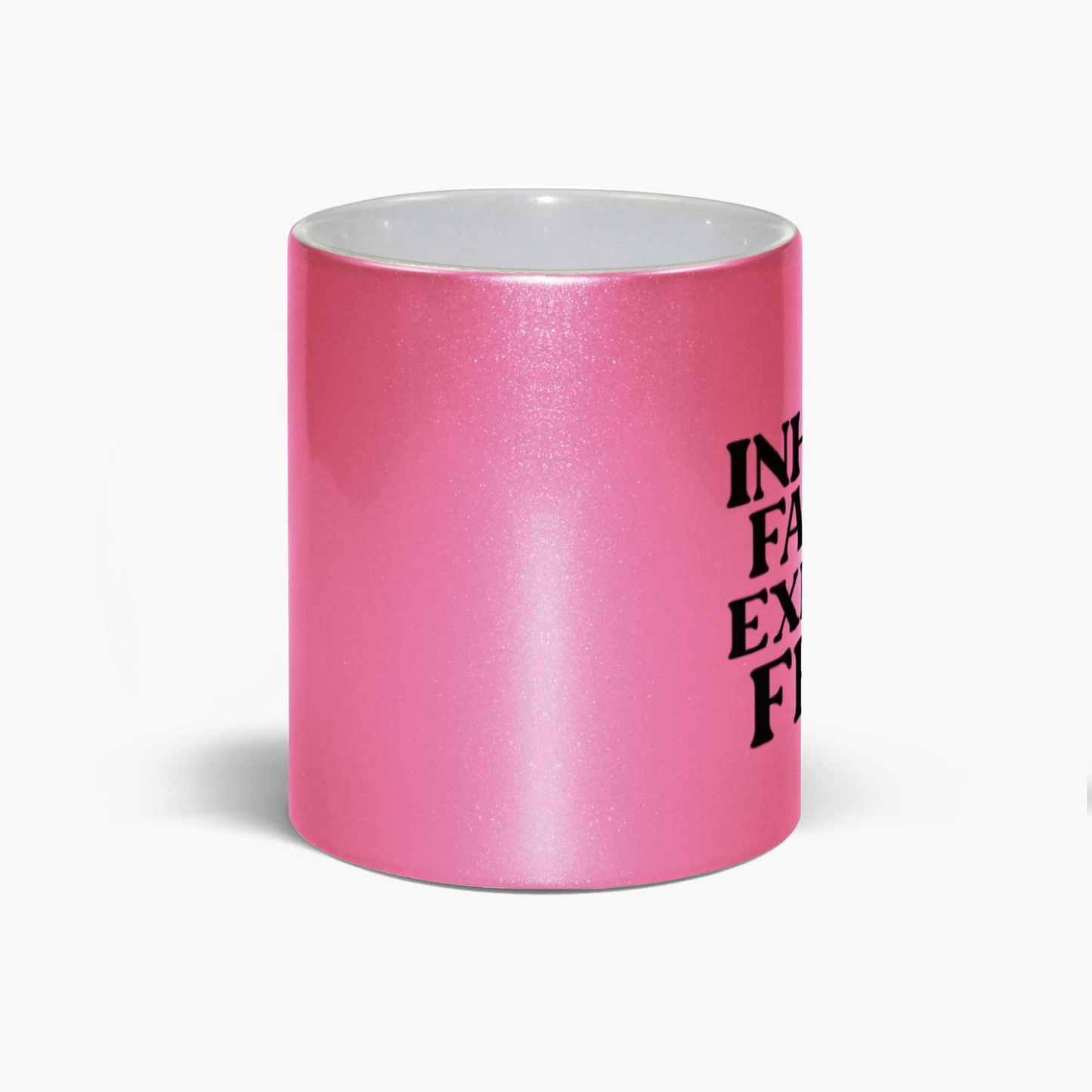 Inhale Faith Exhale Fear Christian Metallic Mug - ClaimedbyGodDesigns