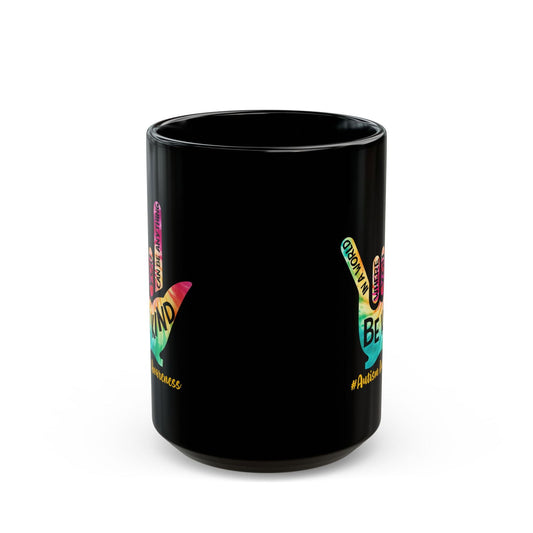 Inspirational Black Mug for Autism Awareness - 11oz & 15oz - Claimed by God Designs