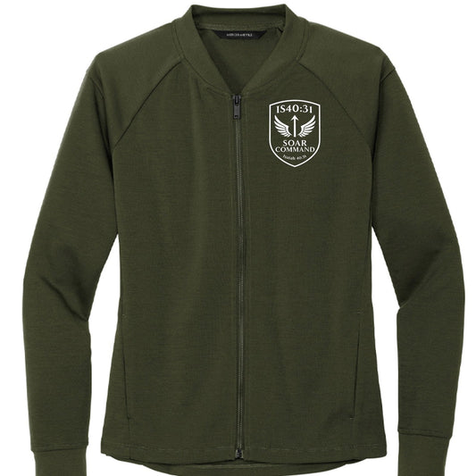 Isaiah 40:31 Soar Command Women’s Kingdom Code Christian Jacket - ClaimedbyGodDesigns