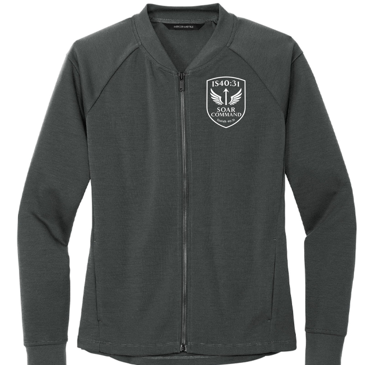 Isaiah 40:31 Soar Command Women’s Kingdom Code Christian Jacket - ClaimedbyGodDesigns