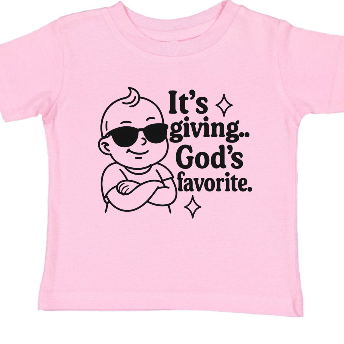 It's Giving His Favorite Baby Christian T-shirt - ClaimedbyGodDesigns