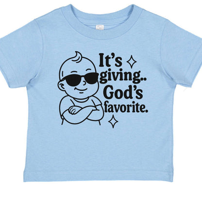 It's Giving His Favorite Baby Christian T-shirt - ClaimedbyGodDesigns