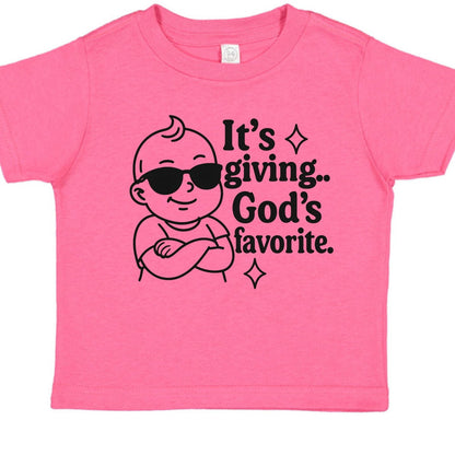 It's Giving His Favorite Baby Christian T-shirt - ClaimedbyGodDesigns