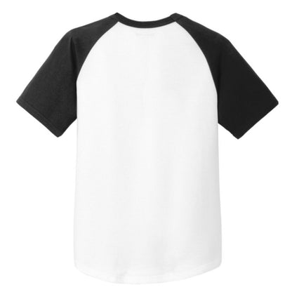 Jesus Always Wins Youth Christian  Colorblock Raglan Jersey - ClaimedbyGodDesigns