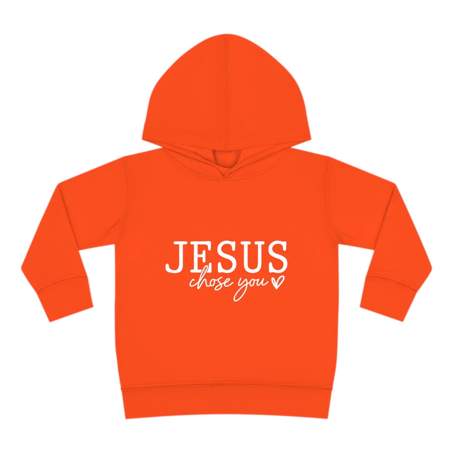 Jesus Chose You (2) Christian Toddler Pullover Fleece Hooded Sweatshirt - ClaimedbyGodDesigns