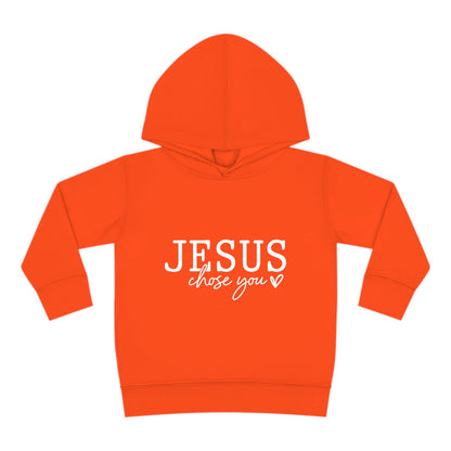 Jesus Chose You (2) Christian Toddler Pullover Fleece Hooded Sweatshirt - ClaimedbyGodDesigns