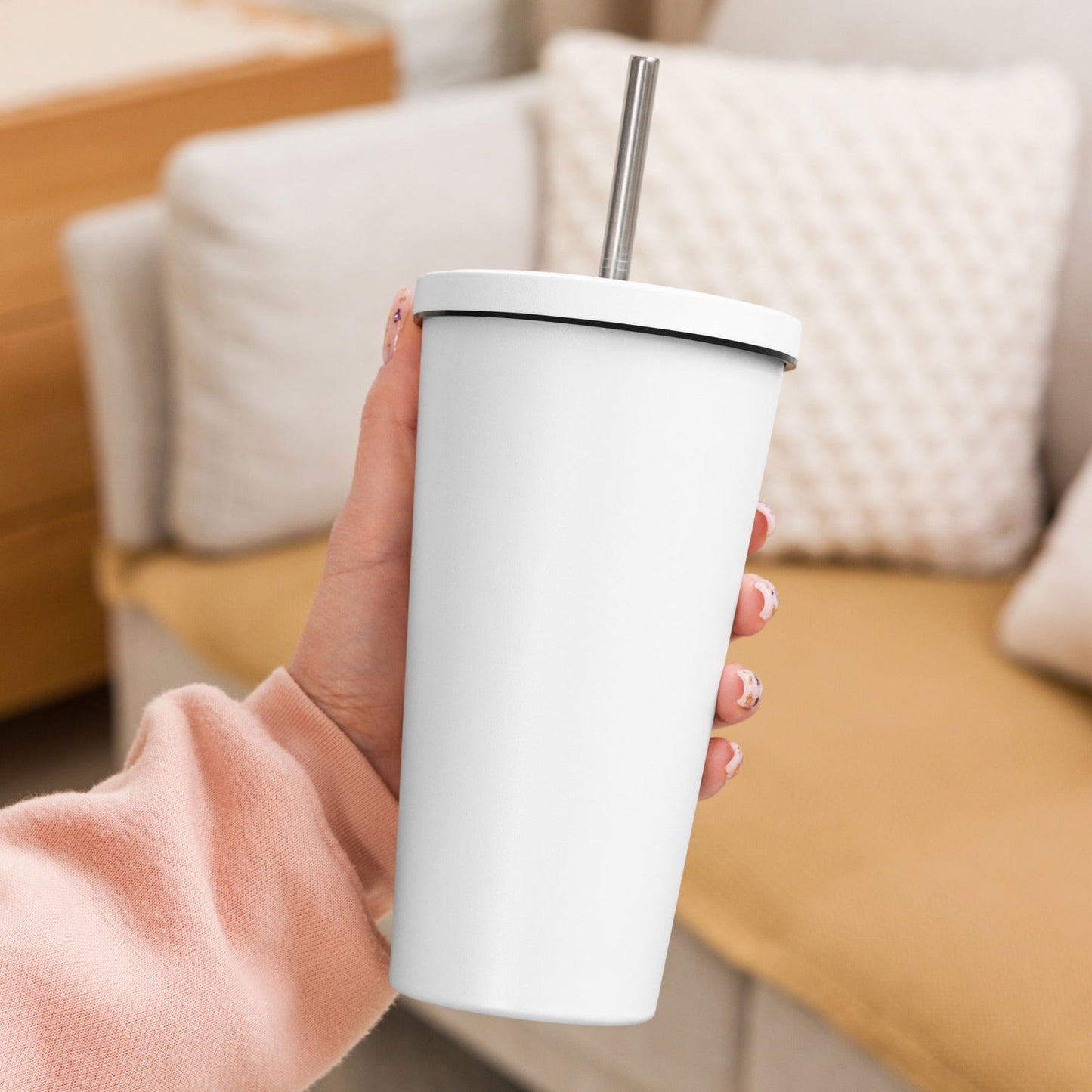 Jesus Christian Insulated 20oz Tumbler with a straw - ClaimedbyGodDesigns