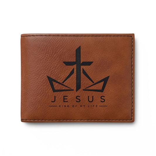 Jesus Cross Christian Wallet | Galatians 6:14 - Claimed by God Designs