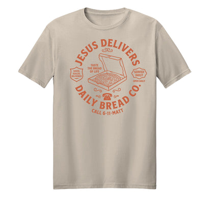 Jesus Delivers Daily Bread Unisex Christian T-shirt - ClaimedbyGodDesigns