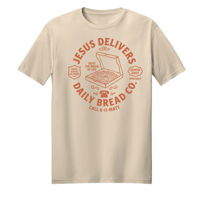 Jesus Delivers Daily Bread Unisex Christian T-shirt - ClaimedbyGodDesigns