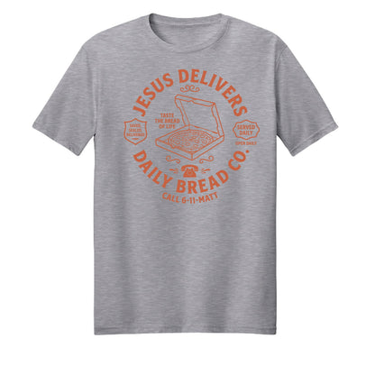 Jesus Delivers Daily Bread Unisex Christian T-shirt - ClaimedbyGodDesigns