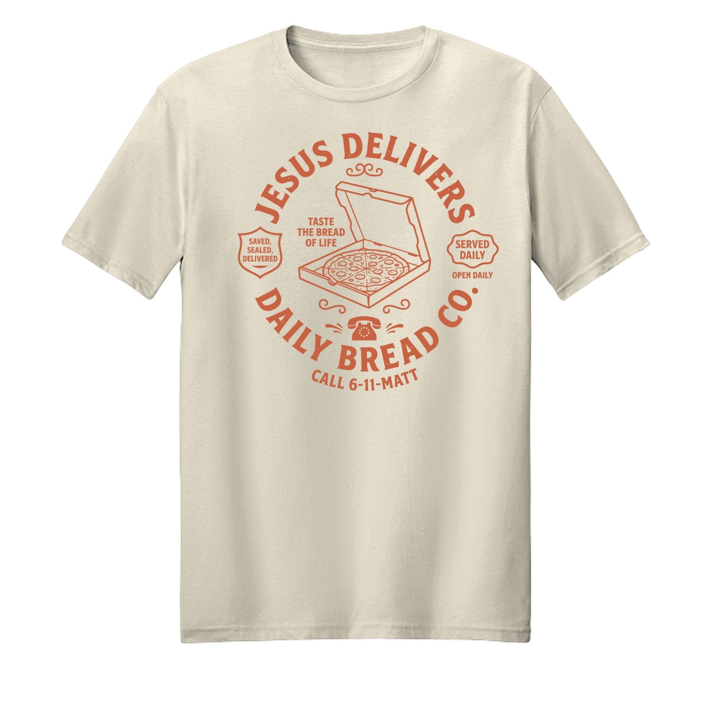 Jesus Delivers Daily Bread Unisex Christian T-shirt - ClaimedbyGodDesigns