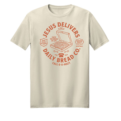 Jesus Delivers Daily Bread Unisex Christian T-shirt - ClaimedbyGodDesigns