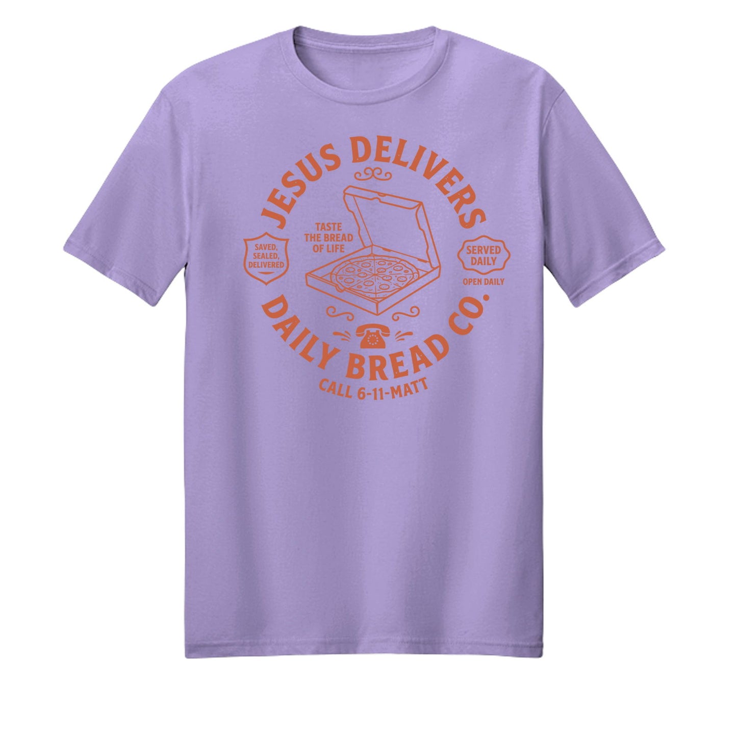 Jesus Delivers Daily Bread Unisex Christian T-shirt - ClaimedbyGodDesigns