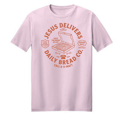 Jesus Delivers Daily Bread Unisex Christian T-shirt - ClaimedbyGodDesigns