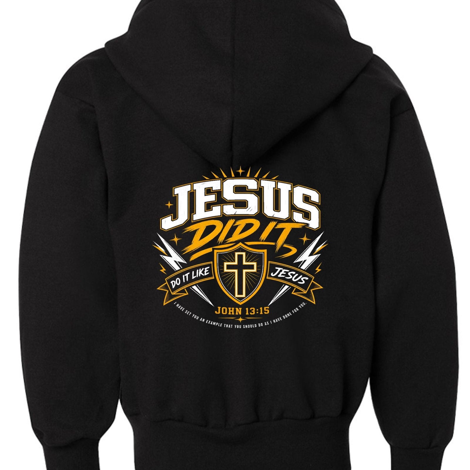 Jesus Did It 2.0 Youth Christian Pullover Sweatshirt - ClaimedbyGodDesigns