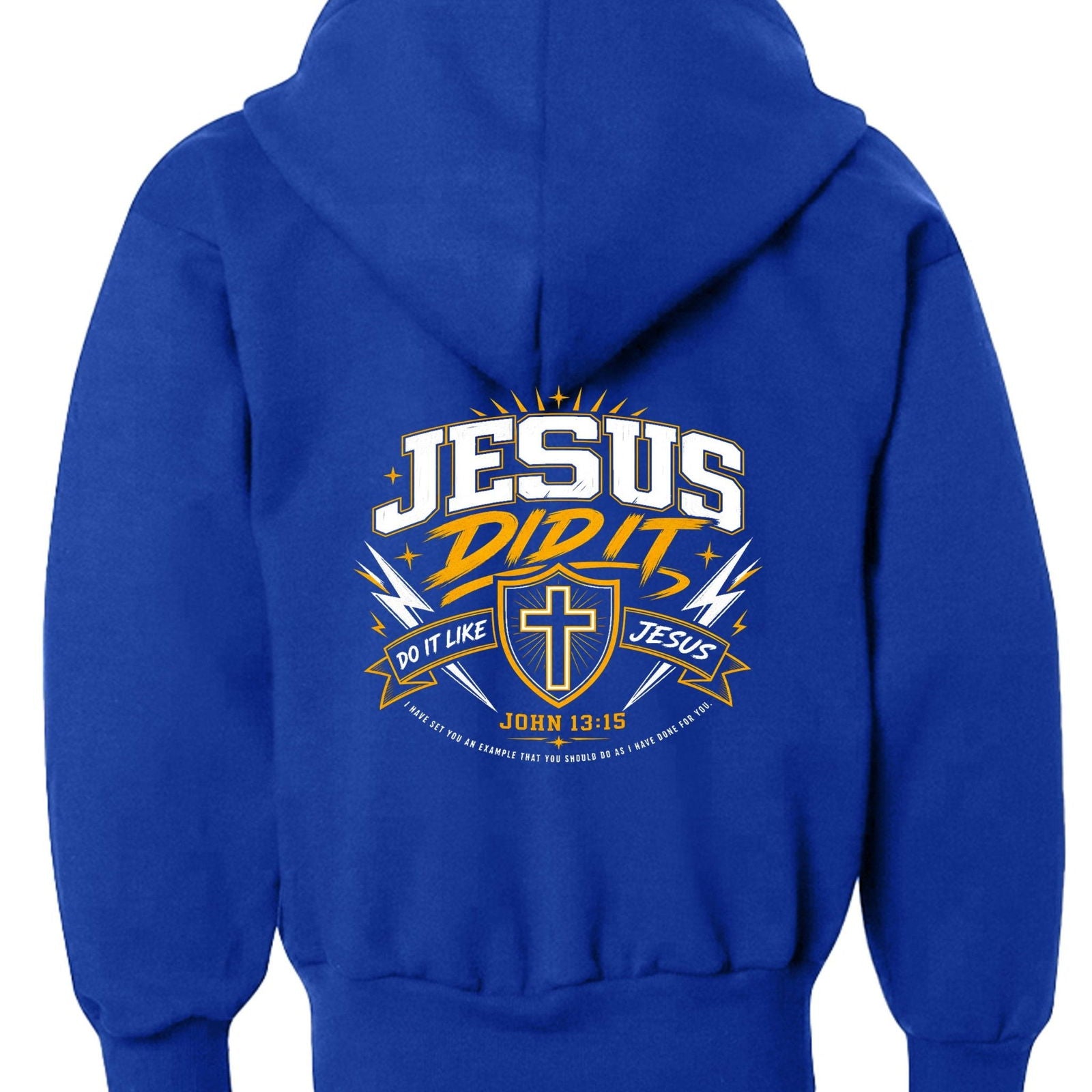Jesus Did It 2.0 Youth Christian Pullover Sweatshirt - ClaimedbyGodDesigns