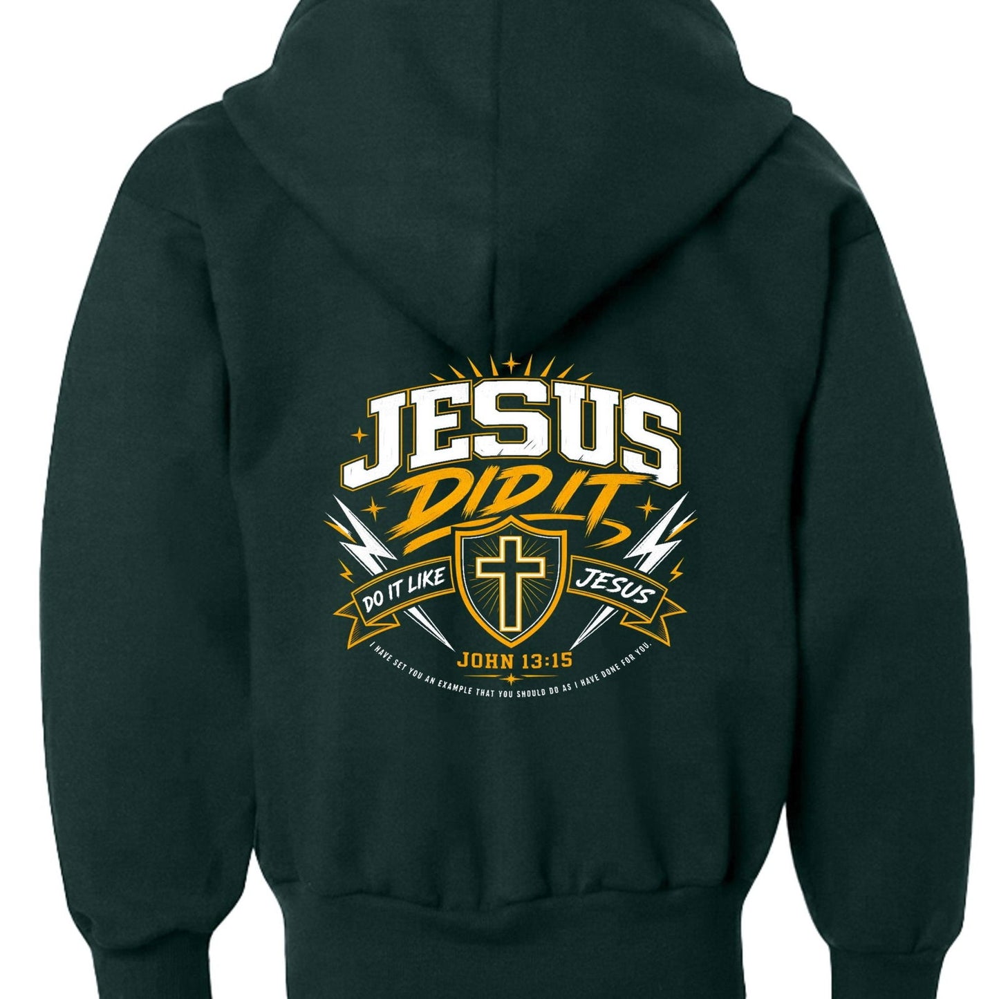Jesus Did It 2.0 Youth Christian Pullover Sweatshirt - ClaimedbyGodDesigns