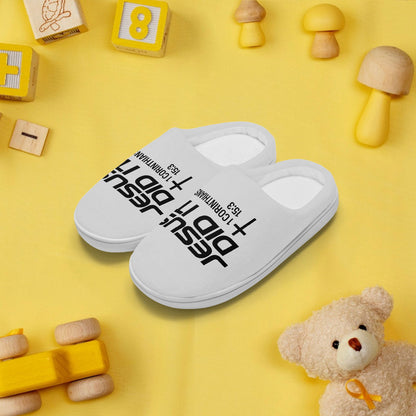 Jesus Did It Christian Kids Cotton Slippers - ClaimedbyGodDesigns