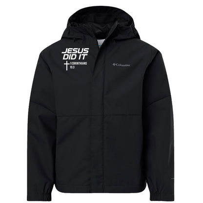 Jesus Did It Premium Youth Christian Hikebound II Jacket - ClaimedbyGodDesigns