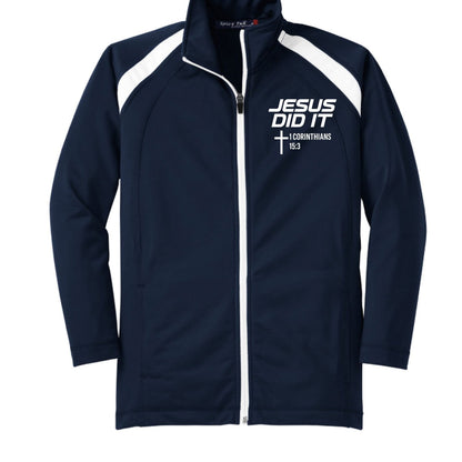 Jesus Did It Youth Christian Track Jacket - ClaimedbyGodDesigns