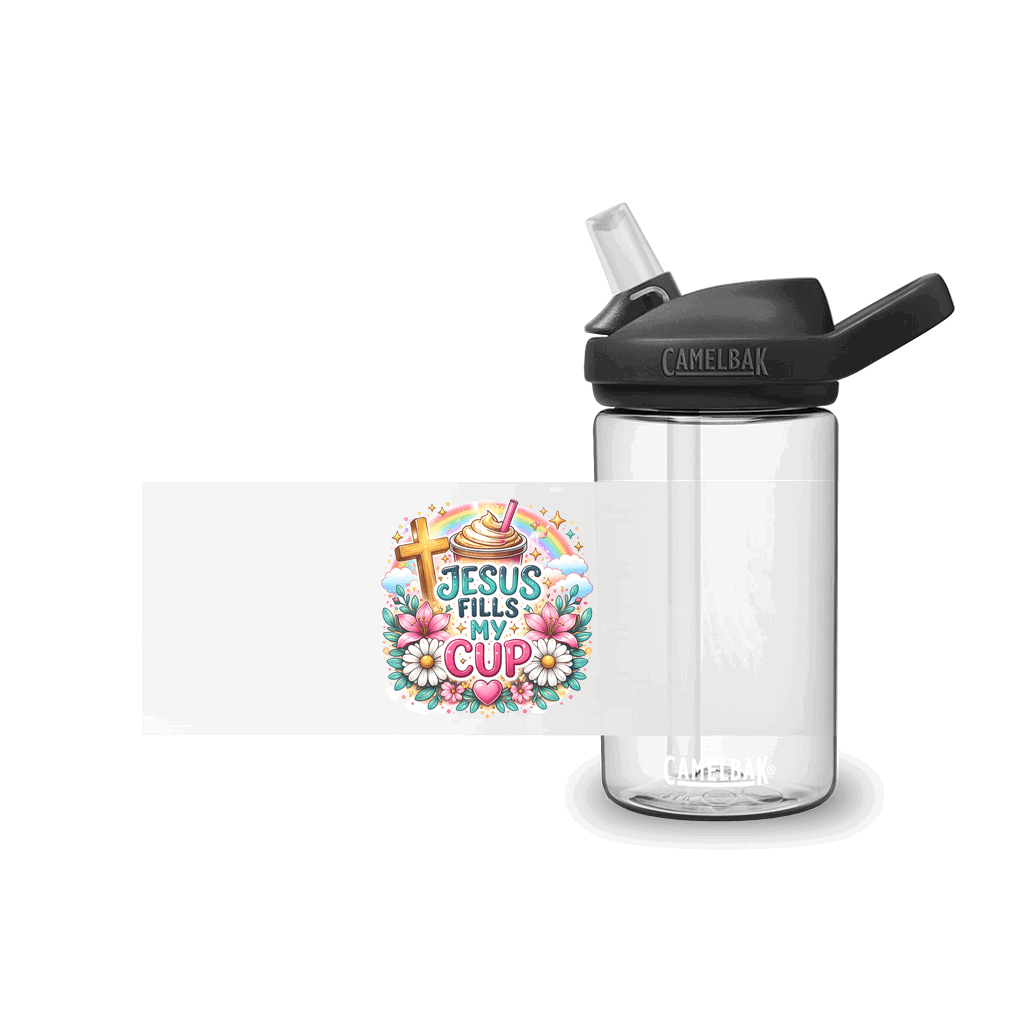 Jesus Fills My Cup Christian Kids Water Bottle - ClaimedbyGodDesigns