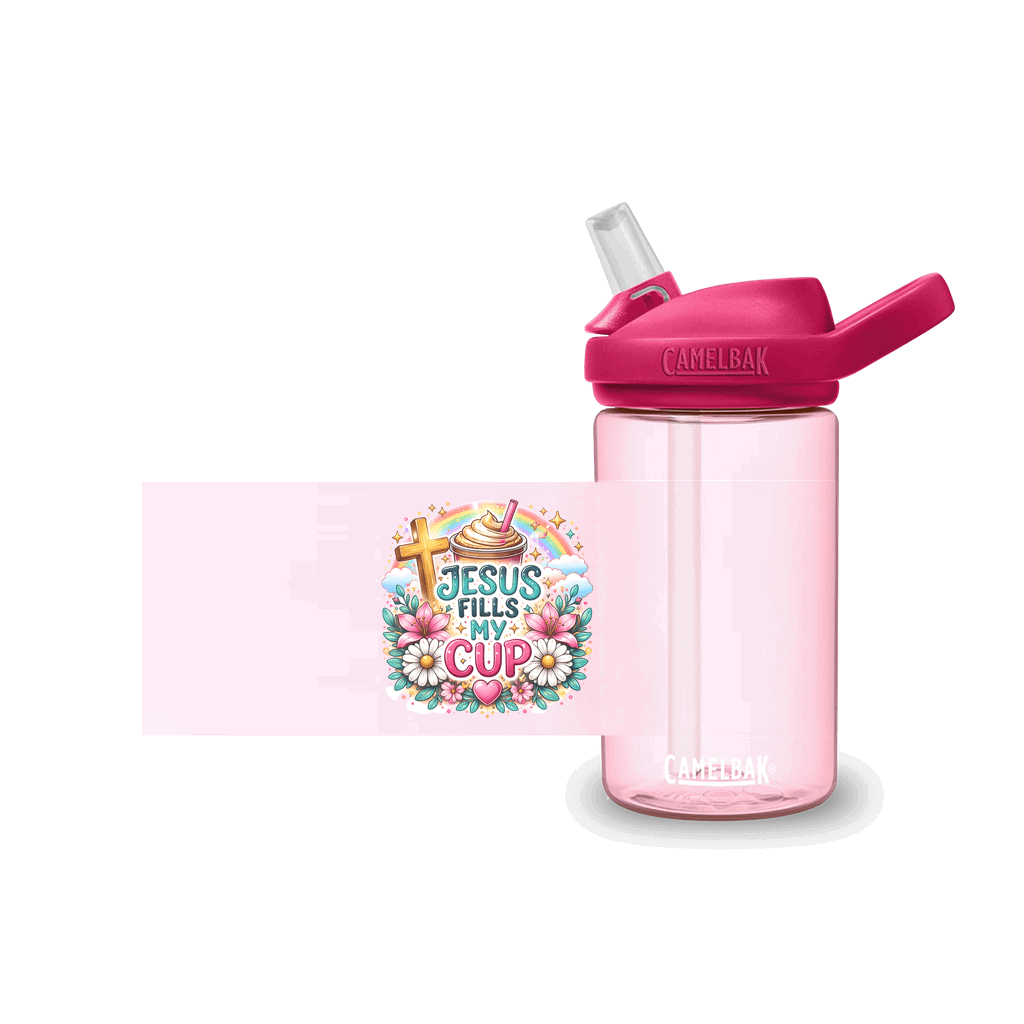 Jesus Fills My Cup Christian Kids Water Bottle - ClaimedbyGodDesigns