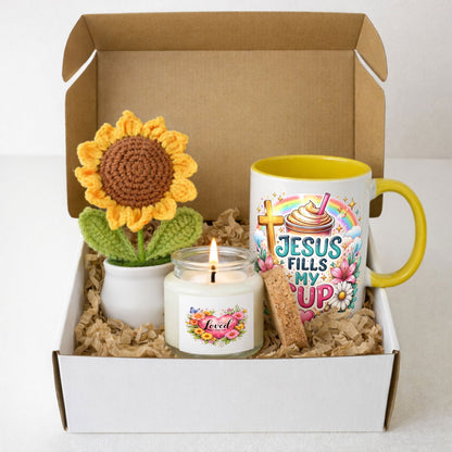 Jesus Fills My Cup Hello Sunshine Christian Gift Set - ClaimedbyGodDesigns