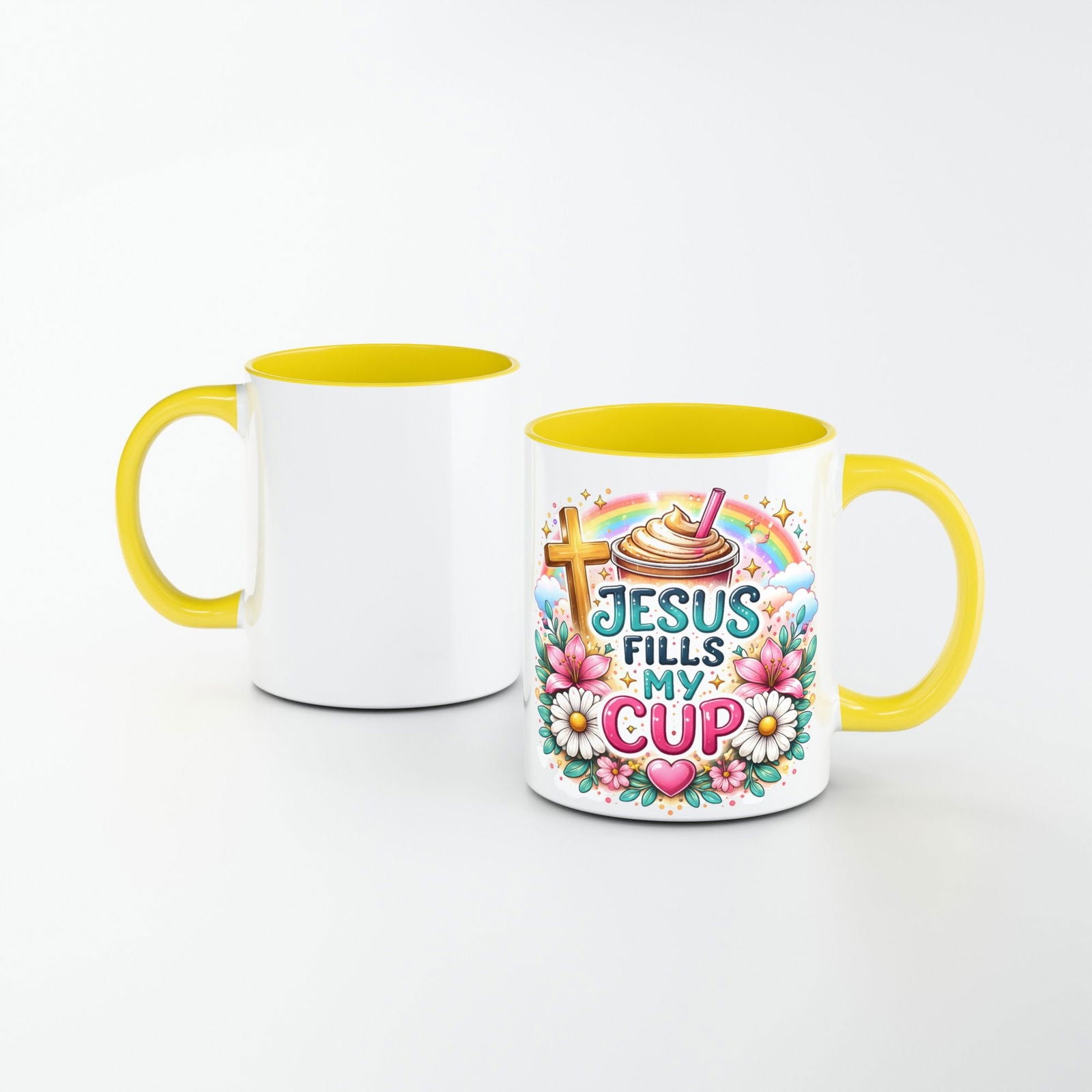 Jesus Fills My Cup Hello Sunshine Christian Gift Set - ClaimedbyGodDesigns