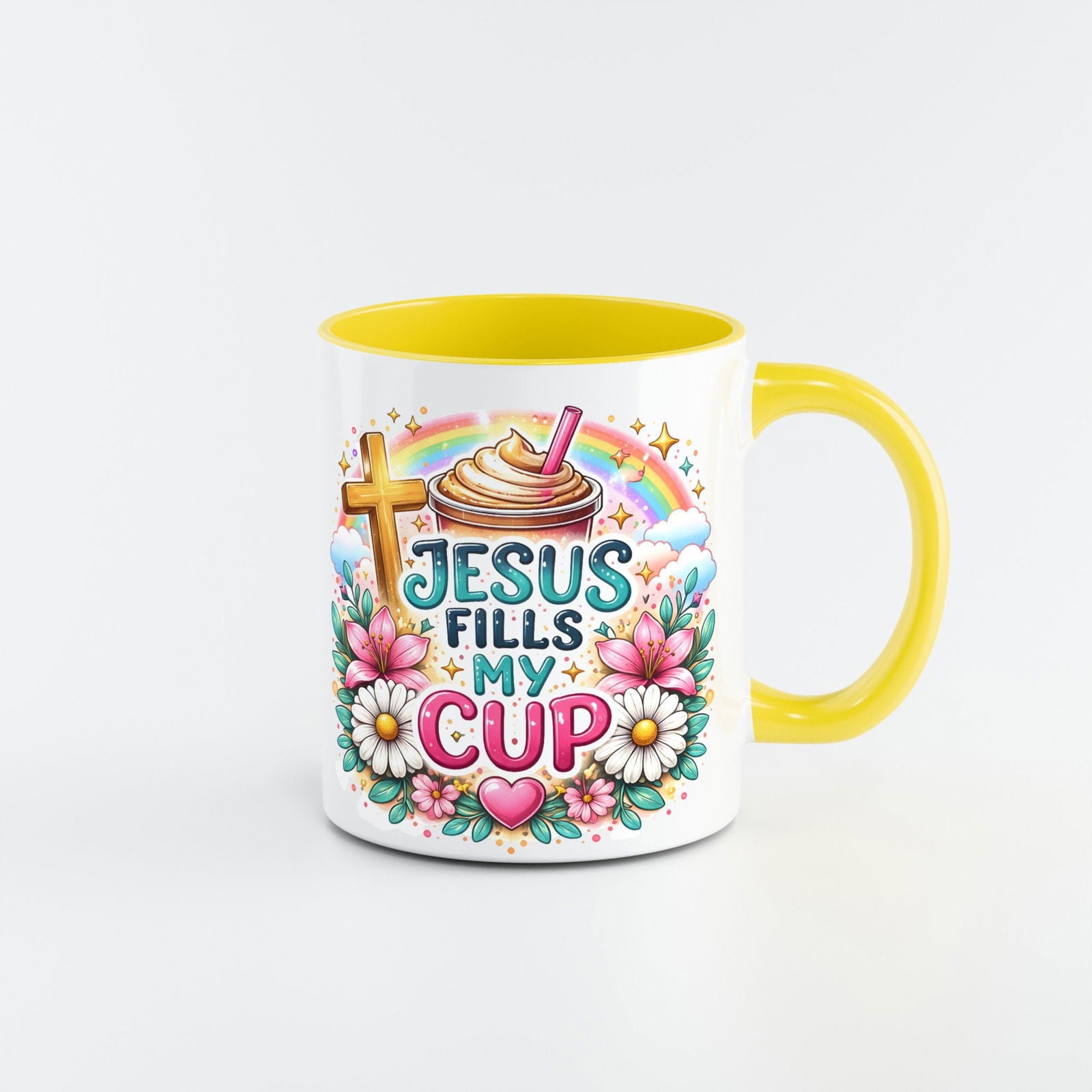 Jesus Fills My Cup Hello Sunshine Christian Gift Set - ClaimedbyGodDesigns