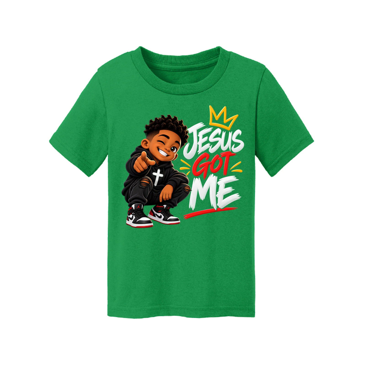 Jesus Got Me Toddler Christian T-shirt - ClaimedbyGodDesigns