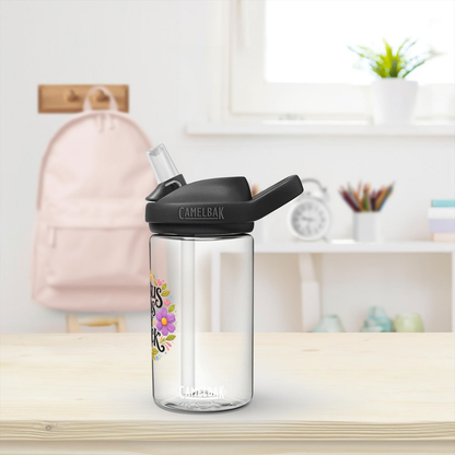 Jesus Has My Back Christian Kids Water Bottle - ClaimedbyGodDesigns