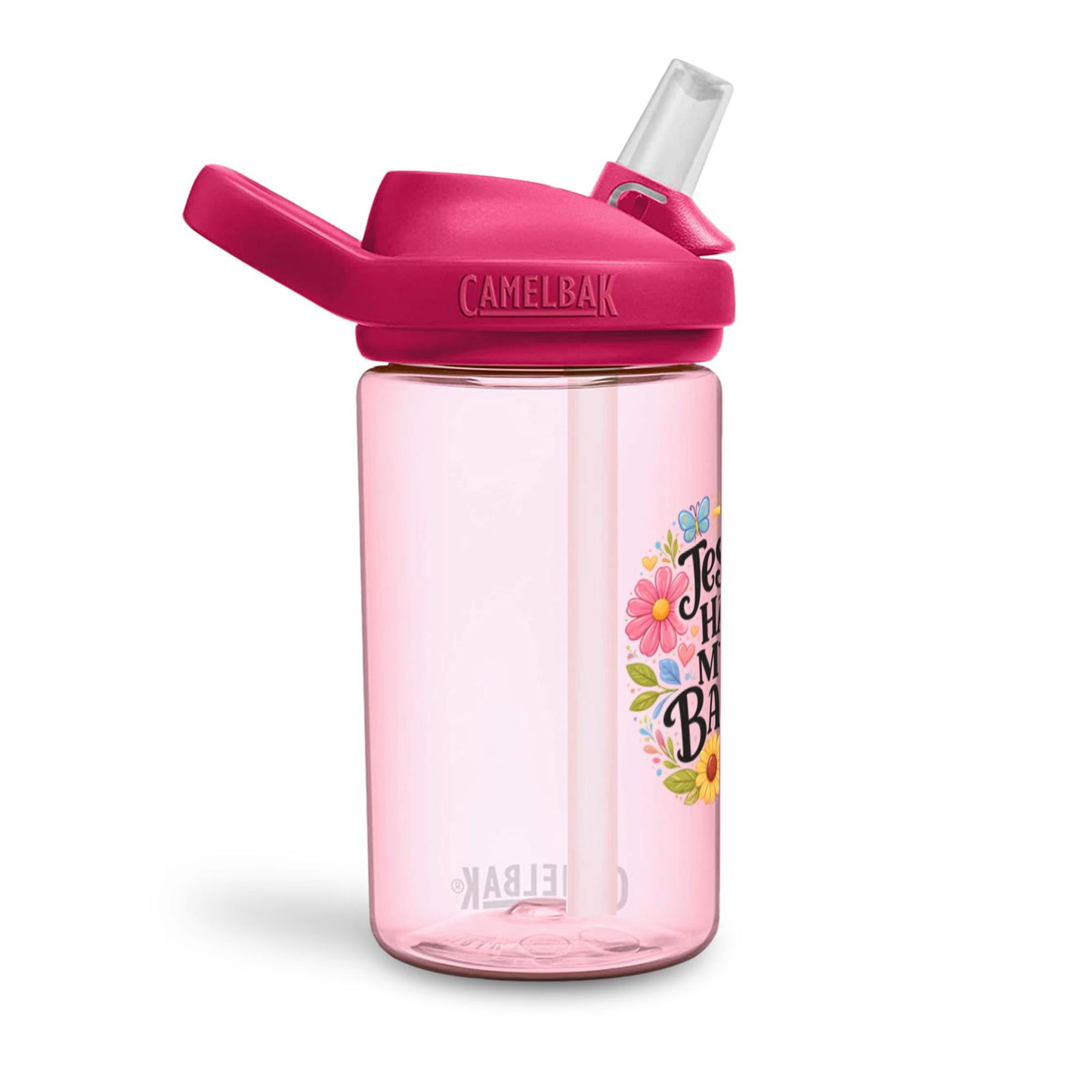 Jesus Has My Back Christian Kids Water Bottle - ClaimedbyGodDesigns