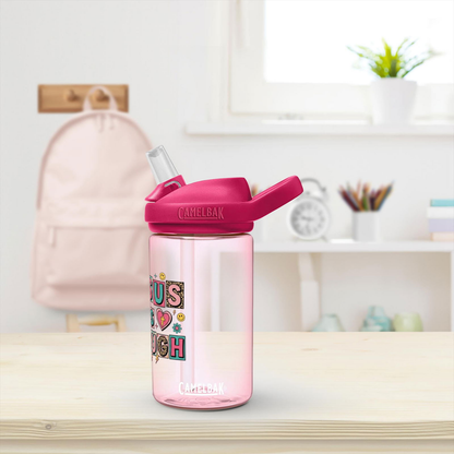 Jesus Is Enough Christian Kids Water Bottle - ClaimedbyGodDesigns