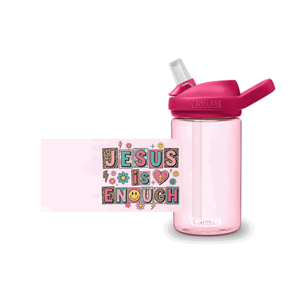 Jesus Is Enough Christian Kids Water Bottle - ClaimedbyGodDesigns